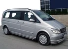 Накладка на передній бампер Brabos Style (під фарбування) для Mercedes Viano 2004-2014 рр - 1