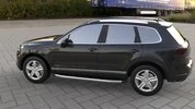 Бокові пороги Fullmond (2 шт., алюм) для Volkswagen Touareg 2010-2018 рр - 1