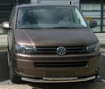 Нижня подвійна губа 60/48мм (нерж) 60 на 42 мм для Volkswagen T5 2010-2015 рр - 1