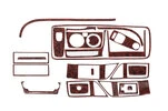 Накладки на панель (2006-2014) Дерево для Peugeot Boxer рр - 7