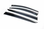 Вітровики з хром молдингом (4 шт, Niken) для Kia Sportage 2015-2021 рр - 3