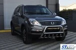 Кенгурятник WT003 (нерж) для SsangYong Rexton I 2001-2017 рр - 7