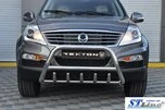 Кенгурятник WT003 (нерж) для SsangYong Rexton I 2001-2017 рр - 8