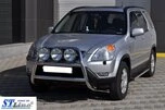 Кенгурятник WT018 (нерж.) для Honda CRV 2001-2006 рр - 5