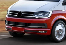 Накладки на решітку бампера 2015-2019 (3 шт, нерж) для Volkswagen T6