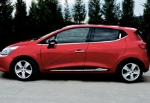 Молдинг дверний З поглибленням (4 шт, нерж) для Renault Clio IV 2012-2019 рр