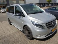 Бокові пороги Allmond (2 шт., Алюміній) Довга (ExtraLong) для Mercedes Vito / V-class W447 2014- рр