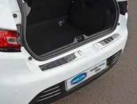 Накладка на задній бампер HB (2 шт, нерж) для Renault Clio IV 2012-2019 рр