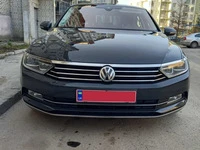 Накладка на фари і смужка (3 шт, нерж) OmsaLine - Італійська нержавійка для Volkswagen Passat B8 2015-2023 рр