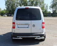 Задня дуга AK003-2 (2 шт., нерж) для Volkswagen Caddy 2004-2010 рр