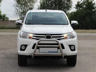 Передній захист WT023 (нерж) для Toyota Hilux 2015- рр