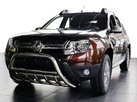 Кенгурятник без напису WT003 (нерж.) для Dacia Duster 2008-2018 рр