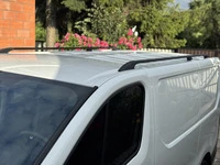 Рейлінги чорні Коротка, чавунні ніжки для Renault Trafic 2015- рр