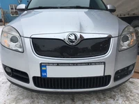 Зимова накладка на решітку (2007-2010, верхня) Глянцева для Skoda Fabia рр