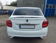 Спойлер LIP (Sunplex, чорний) (118,5см *5,5см) для Renault Logan II 2013-2022 рр