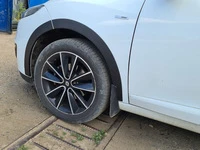 Накладки на арки (8 шт, чорні) HB – метал для Renault Megane III 2009-2016 рр