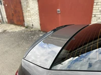 Спойлер LIP (Sunplex, чорний) (118,5см *5,5см) для Peugeot 301