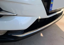 Накладка на передній бампер (2017-2025, нерж) Carmos - Турецька сталь для Nissan Qashqai рр