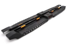 Бокові пороги Dakar V2 з LED (2 шт, метал) для Fiat Fullback 2016- рр