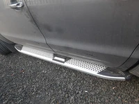 Бокові пороги Mevsim Grey (2 шт., Алюміній) для Volkswagen Amarok 2010-2022 рр