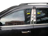 Молдинг дверних стійок (6 шт, нерж) для Fiat Fullback 2016- рр