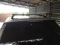 Перемички на звичайні рейлінги під ключ (2 шт) Сірий для Mitsubishi Grandis 2003-2011 рр