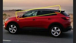 Верхні молдинги стекол (8 шт, нерж) для Opel Grandland X
