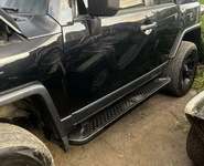 Бокові пороги Allmond Black (2 шт., алюм) для Toyota FJ Cruiser