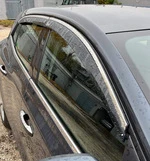 Вітровики з хромом HB (4 шт, Niken) для Renault Megane IV 2016-2025 рр