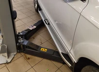 Бокові пороги Mevsim Grey (2 шт., Алюміній) для Ауди Q7 2005-2015 рр