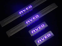 Накладки на пороги Libao (4 шт., Нерж.) для Chevrolet Aveo T300 2011-2020 рр