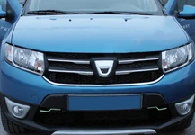 Накладки на решітку варіант 1 (4 шт., нерж.) для Dacia Sandero 2013-2020 рр