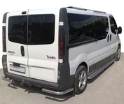 Задні куточки AK003 (нерж) для Renault Trafic 2001-2015 рр