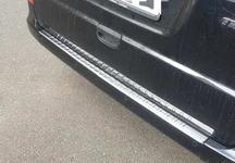 Накладка на задній бампер із загином (Carmos V2, нерж) для Mercedes Viano 2004-2014 рр