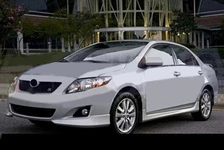 Накладка на передній бампер (під фарбування) для Toyota Corolla 2007-2013 рр