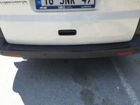 Накладка на задній бампер з загином (Карбон) для Volkswagen T5 2010-2015 рр