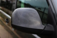 Накладки на дзеркала (2 шт, натуральний карбон) для Volkswagen Amarok 2010-2022 рр