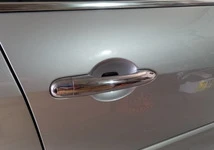 Накладки на ручки (4 шт., нерж.) OmsaLine - Італійська нержавійка для Renault Laguna 2007-2015 рр
