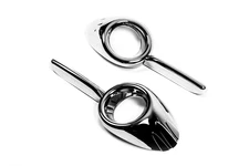 Окантовка протитуманок із заглибленнями (2010-2015, 2 шт., пласт.) для Fiat Doblo II рр