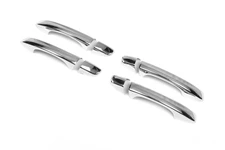 Накладки на ручки (4 шт, нерж) OmsaLine - Італійська нержавійка для Skoda Octavia III A7 2013-2019рр