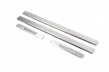 Накладки на пороги OmsaLine (4 шт., нерж.) для Fiat Punto Grande/EVO 2006-2018 рр