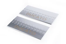 Накладки на внутрішні пороги Carmos V1 (2 шт, нерж) для Fiat Ducato 2006-2025 рр