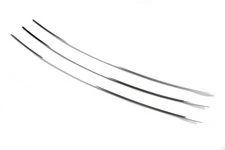 Накладки на решітку в бампер Прямий капот (3 шт, нерж) для Volkswagen T4 Caravelle/Multivan