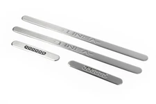 Накладки на пороги OmsaLine (4 шт, нерж.) для Fiat Linea 2006-2018 рр