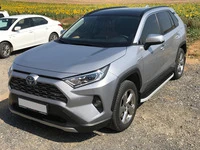 Бокові пороги Tayga Grey (2 шт., алюміній) для Toyota Rav 4 2019- рр
