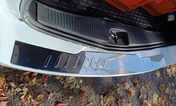 Накладка на задній бампер Carmos (нерж) для Dacia Logan MCV 2013-2020 рр