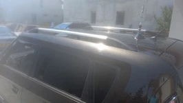 Рейлінги хром (пласт. ніжки, установка на клей) для Kia Soul I 2008-2013 рр