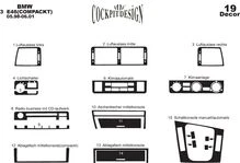 Накладки в салон (Compact) Титан для BMW 3 серія E-46 1998-2006 рр