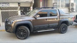 Розширювачі колісних арок (скловолокно, під фарбування) 23 см для Volkswagen Amarok 2010-2022 рр