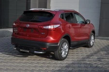 Бокові пороги Allmond Black (2 шт., алюміній) для Nissan Qashqai 2014-2021 рр